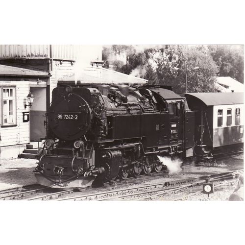German NG Railway Photo Harz Class 99 7242-3 2-10-2T Loco HSB Germany