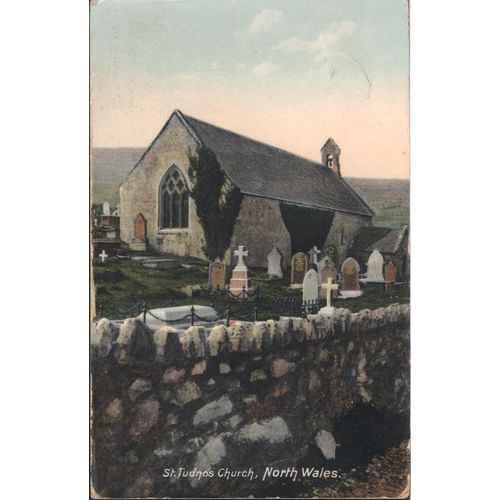 Antique GB PC 1910 - St. Tudnos Church, Great Orme, Llandudno, N. Wales