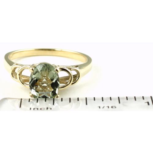 Green Amethyst (Prasiolite), 10KY Gold Ring, R300