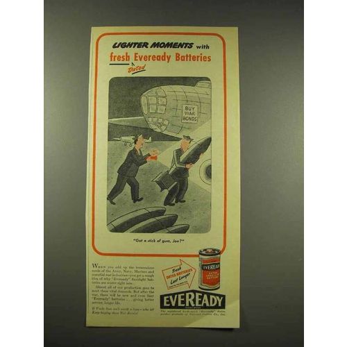 1944 Eveready Batteries Ad - Moments