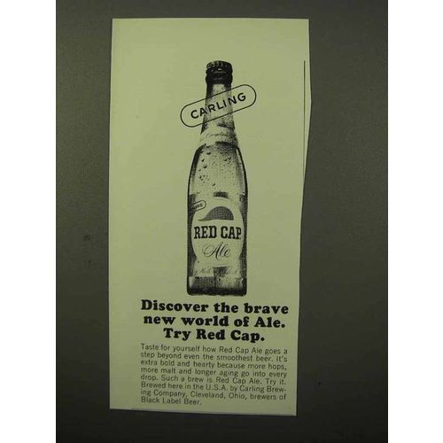 1964 Carling Red Cap Ale Ad - Brave New World