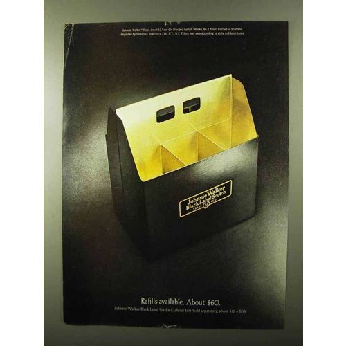 1971 Johnnie Walker Black Label Scotch Ad - Refills