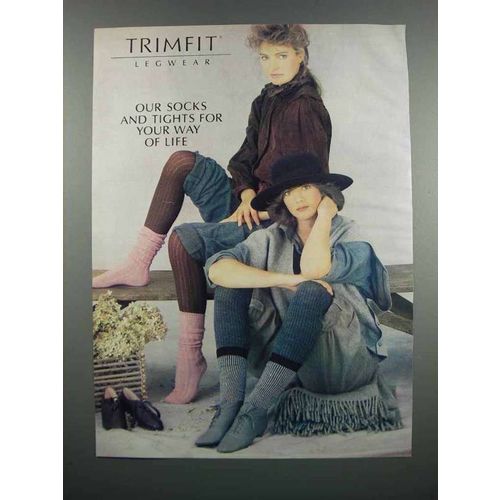 1983 Trimfit Legwear Ad - Our Socks and Tights