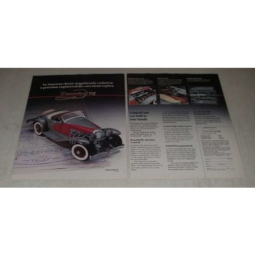 1987 Danbury Mint Dusenberg SSJ Ad - An American Classic