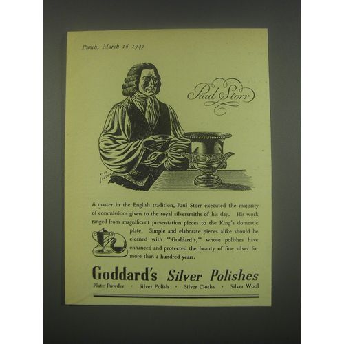 1949 Goddard's Silver Polishes Ad - Paul Storr