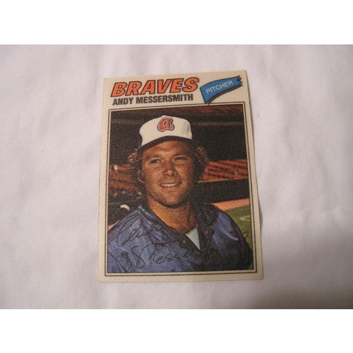 Andy Messersmith 1977 Topps CLOTH STICKER NO. 28