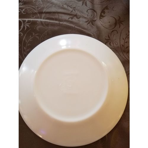 Vintage Milk Glass by Arcopal France - Restaurant Ware - Gold Band