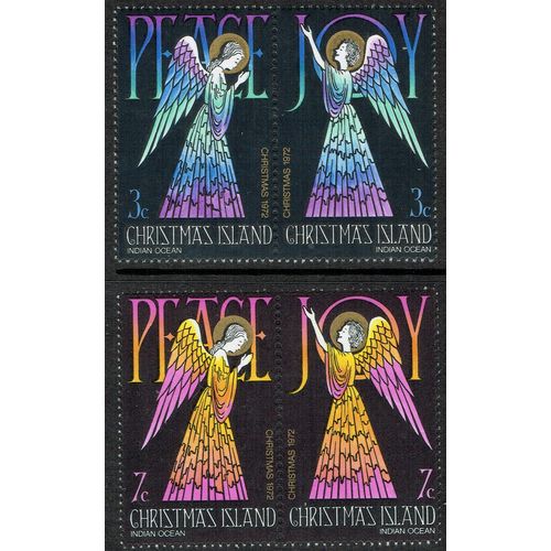 Christmas Island 1972 Christmas set 4v SG53-56 UM