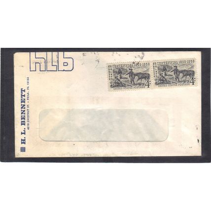 Cover 1130 4c Silver Pair CV02708