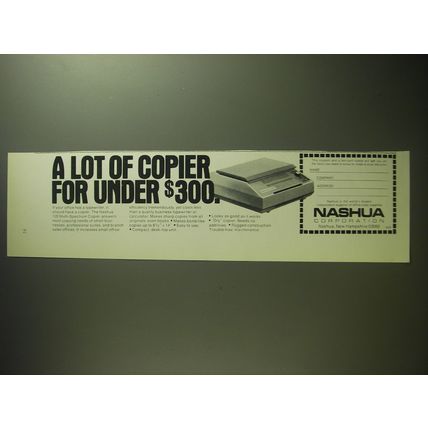 1974 Nashua 120 Multi-Spectrum Copier Ad - A lot of copier for under $300