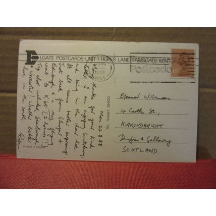 CANTERBURY CATHEDRAL, KENT used postcard by Elgate. 1988 pm =