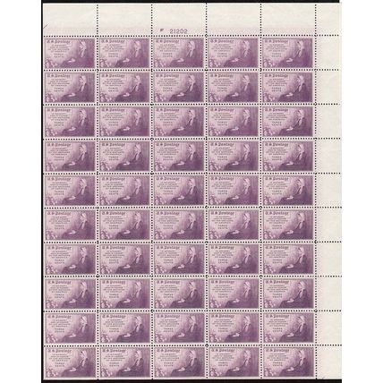 American Mothers Sheet of Fifty 3 Cent Postage Stamps Scott 737