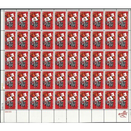 Settlement of Florida Sheet of Fifty 5 Cent Postage Stamps Scott 1271