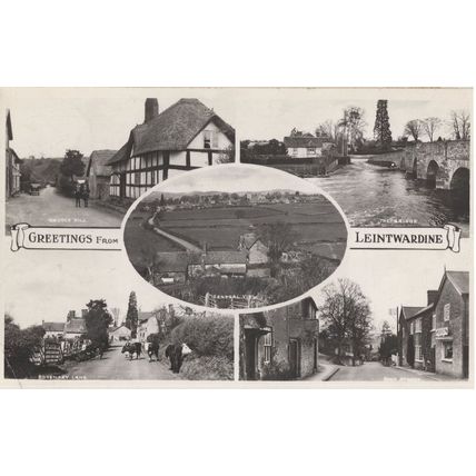 High Street Leintwardine Herefordshire Greetings Postcard