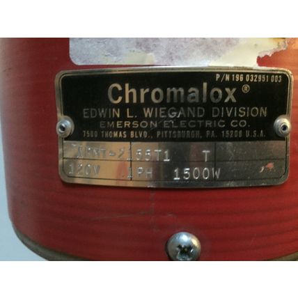 CHROMALOX AR-1025,2255T1,HEATER THERMOSTAT 120V 1500W,armt 2155T1,12” Coil,BU