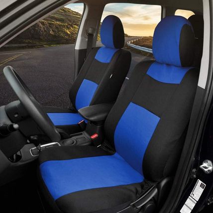 BDK PolyPro Car Seat Covers-FULL SET-UNIVERSAL-BLUE/BLACK-NEW-SEALED-FAST  SHIP