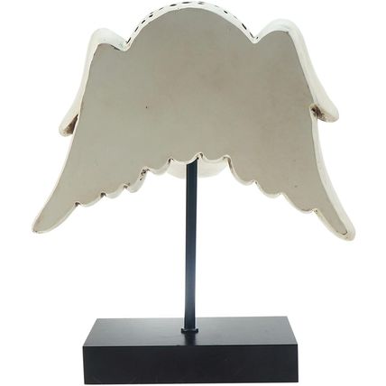 Cyborpon-Winged Decorative Skull w/ Angel Wings on Spindle-9.8"-NEW-SEALED-FAST