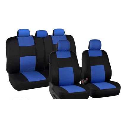 BDK PolyPro Car Seat Covers-FULL SET-UNIVERSAL-BLUE/BLACK-NEW-SEALED-FAST  SHIP