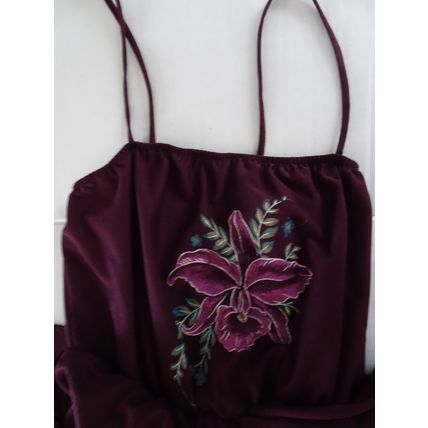 Dress - Purple Floral - Spaghetti Strap with attached Jacket - Size 5