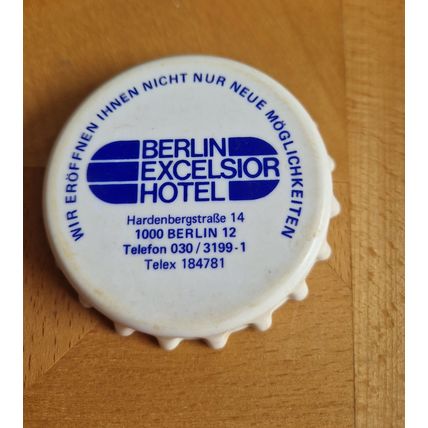 Berlin Excelsior Hotel Bottle Top Shaped Bottle Opener