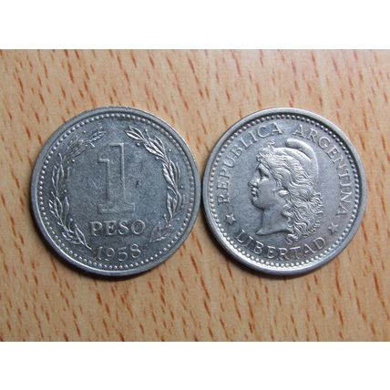 Argentina 1958 1 Peso Coin