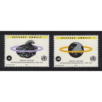 UN Vienna 45th Anniversary of WHO 2v 1993 MNH SG#V147-V148