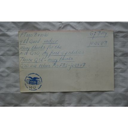 1989 QSL Card The Netherlands - PD0OIG