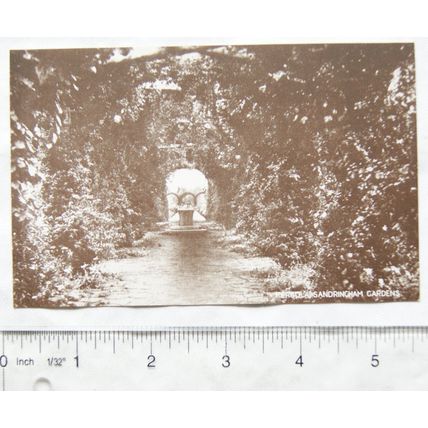 vintage postcard Pergolas Sandringham Gardens
