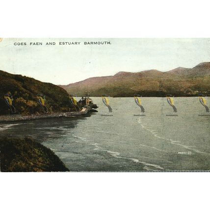 Coes Faen & Estuary Barmouth, Wales, 84355 Valentine Valesque Postcard, 1922