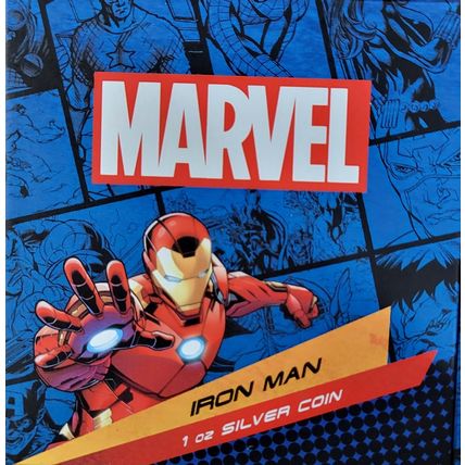 1 Oz Silver Collectible 2023 Iron Man Marvel Comics Only 5000 Made RARE