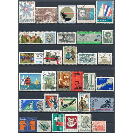 1200+ Stamp Selection - Poland - Used Hinged