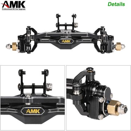 AMK TRX4M Brass Portal Axle Upgrade Kit Complete Set, Front Axles and Rear Axles