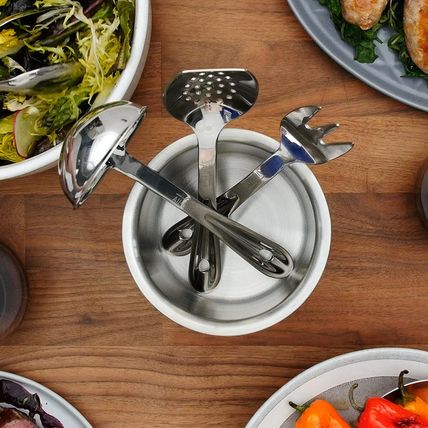 All-Clad Specialty Stainless Steel Kitchen Gadgets 5 Piece Tool Set with Caddy K