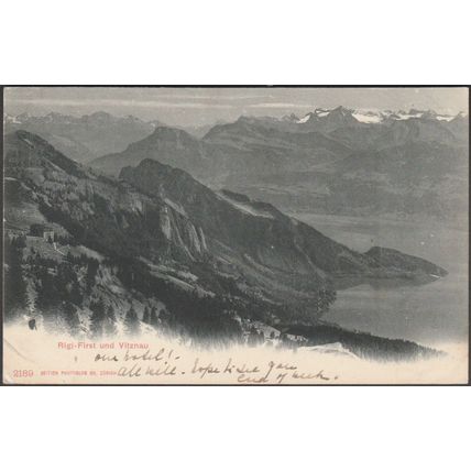 Rigi-First und Vitznau, 1903 - Photoglob AK