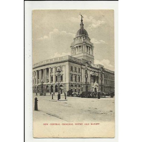 LONDON New Central Criminal Court Postcard by Gordon Smith