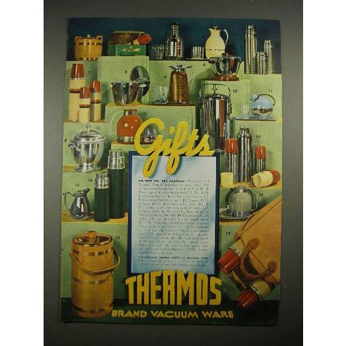 1940 Thermos Vacuum Ware Ad - Gifts