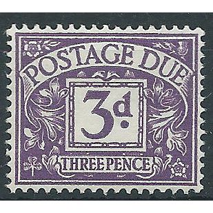 1955 D50 3d Violet Unmounted Mint