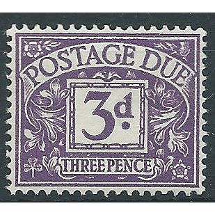 1955 D50 3d Violet Unmounted Mint