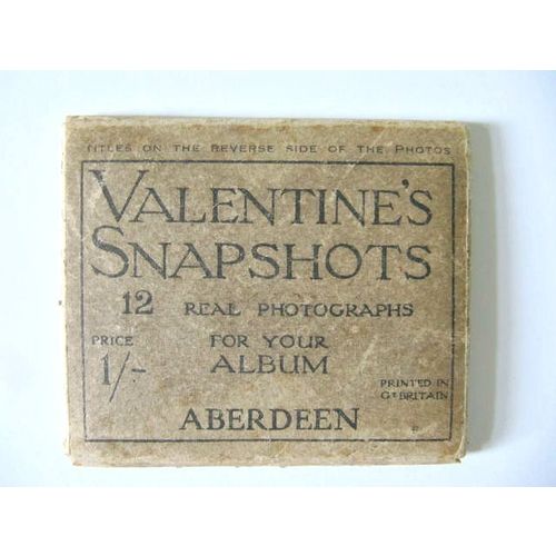 Aberdeen Scotland. Valentines vintage real photo snapshot booklet with 7 photos