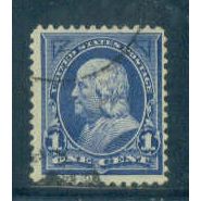 Used 264 1c Benjamin Franklin Just Clears M02755