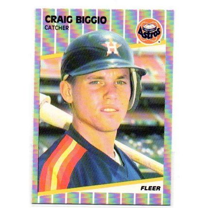 1989 Fleer Craig Biggio Rookie Card - Card # 353