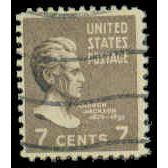 Used 812 7c Andrew Jackson Just Clears M07819