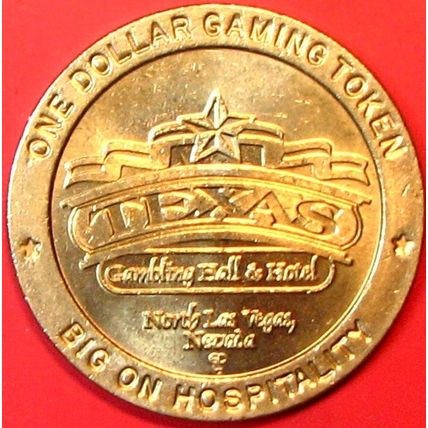 Texas. $1 Casino Token. N. Las Vegas, NV. A42.