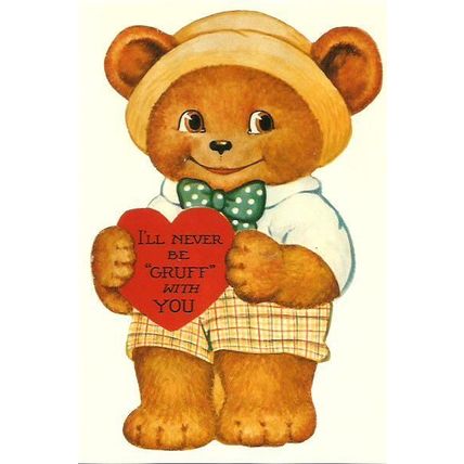 Advertising GRUFF BEAR Postcard (Mayfair BB 782)