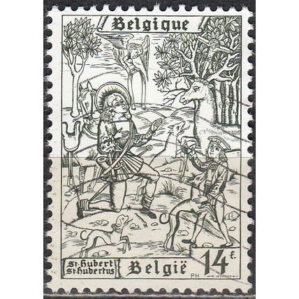 Belgique 1977 Michel 1911 O Cote (2008) 0.80 € La conversion de Saint-Hubert