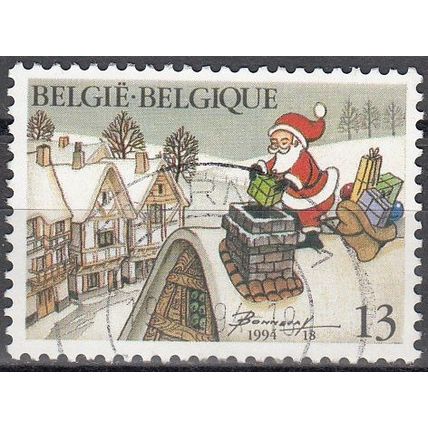 Belgique 1994 Michel 2633 O Cote (2008) 0.50 € Le Père Noël Cachet rond