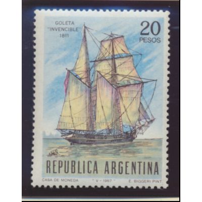 Argentina Stamp Scott #837, Mint Never Hinged
