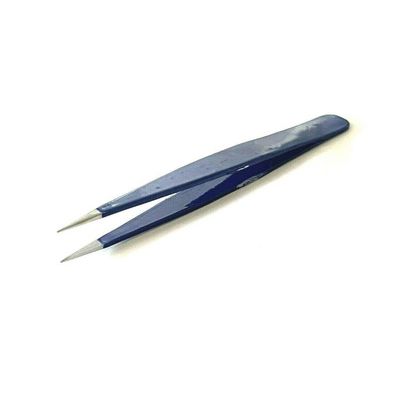 Unisex Eyebrow Hair Removal Tweezers Pointed Tip Navy Blue Color[ ]