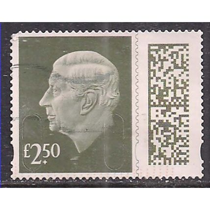 GB 2024 KC 3rd £2.50 Gooseberry Green Machin Used SG V5026 ( L802 )