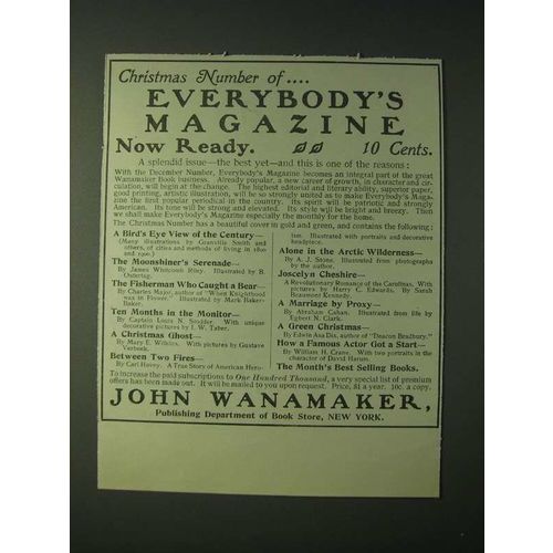 1900 John Wanamaker Everybody's Magazine Ad - Christmas Number